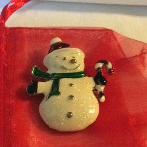 Vintage Snowman Pin
